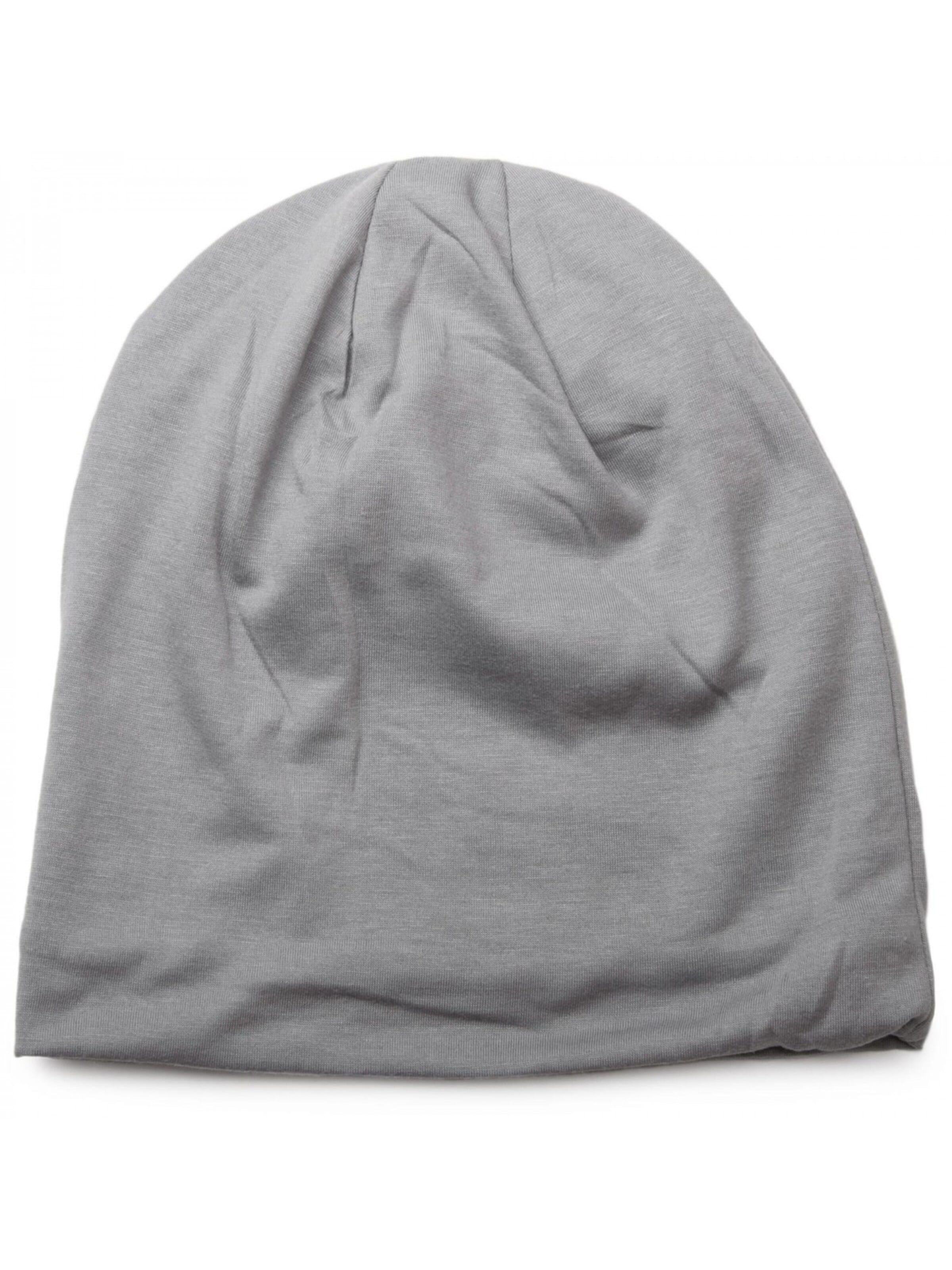 styleBREAKER Mütze 'Unifarbene Beanie Mütze mit Fleece'‌ in Grau