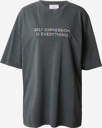 T-shirt oversize 'Contentment' florence by mills exclusive for ABOUT YOU en gris : devant