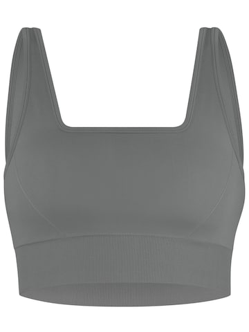Circle Five Bustier Sport bh 'Sport-BH Damen | Medium Support mit herausnehmbaren Cups | Fitness, Gym & Yoga BH' in Grijs: voorkant