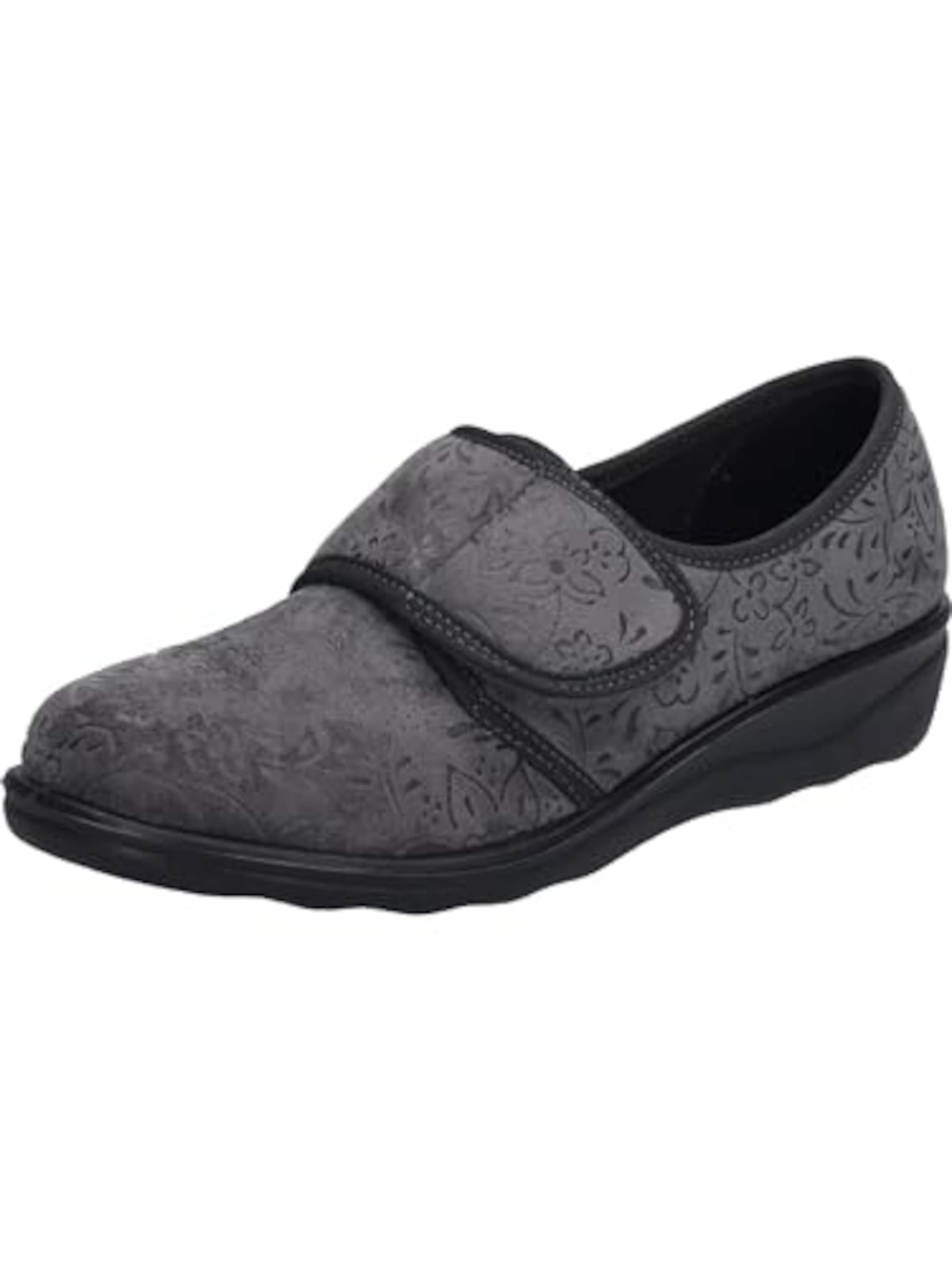 JOSEF SEIBEL Hausschuh in Grau: Vorderseite