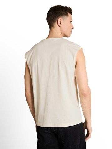TOM TAILOR DENIM Top in Weiß