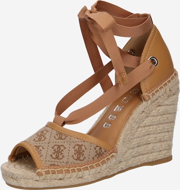 GUESS Sandals 'DIANDRA' in Beige: front