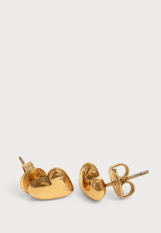 GUESS Náušnice 'GOLDEN LOVE' – zlatá