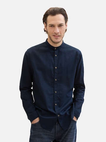 Coupe regular Chemise TOM TAILOR en bleu