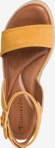 TAMARIS Strap Sandals in Yellow