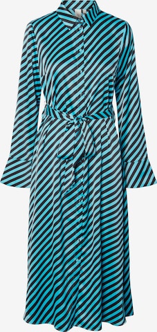 Y.A.S Shirt Dress in Blue: front