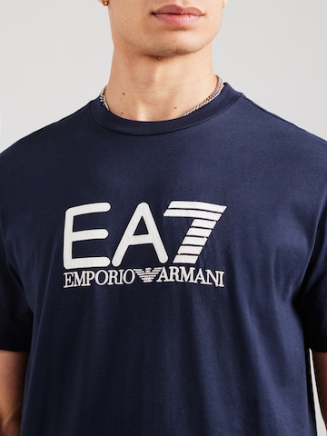 Tricou de la EA7 Emporio Armani pe albastru