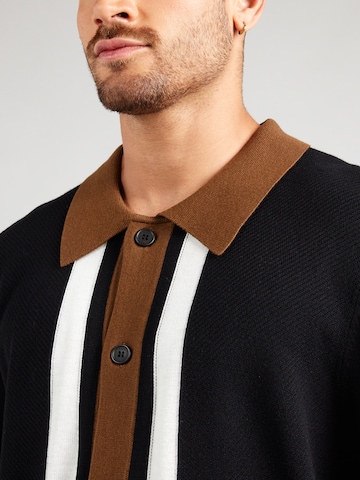 HUGO Knit cardigan 'Splon' in Black
