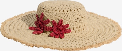 Lipsy Hut in 55-60 in beige / dunkelrot, Produktansicht