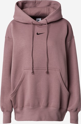 Nike Sportswear Tréning póló 'Phoenix Fleece' - lila: elől