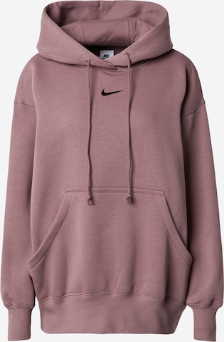 Nike Sportswear Sweatshirt 'Phoenix Fleece' in Purple: front