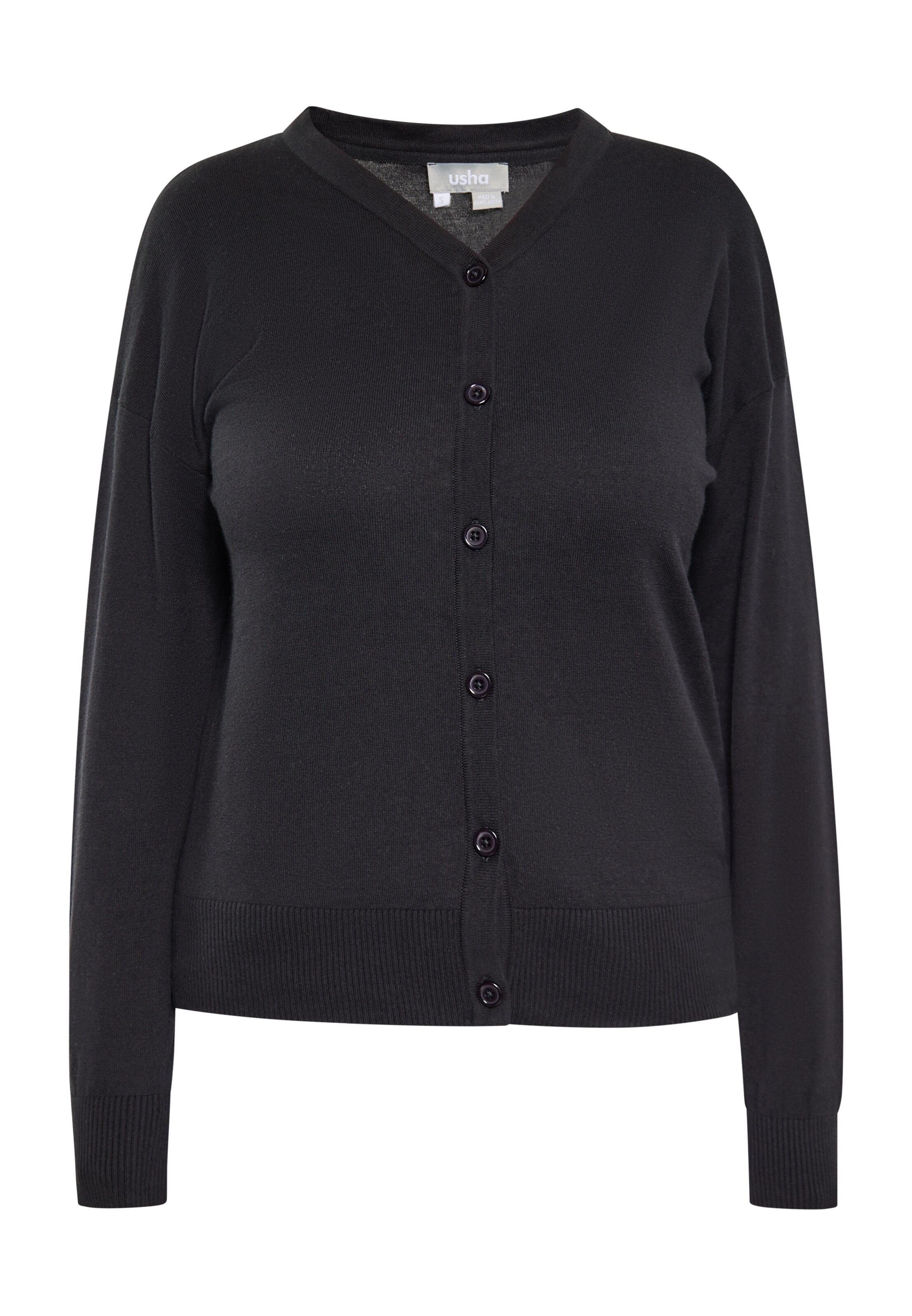 Usha Вязаная кофта в Черный: спереди