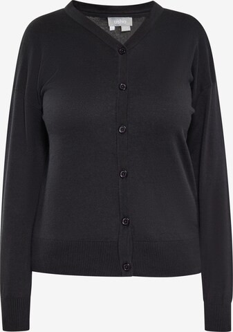 Usha Knit Cardigan in Black: front