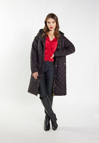 faina Between-Seasons Coat 'Tassia' in Black