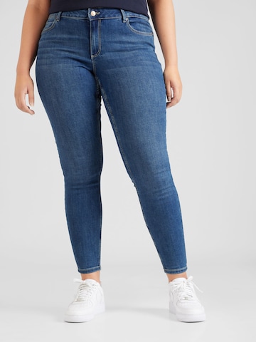 Coupe slim Jean 'Sela' Vero Moda Curve en bleu : devant