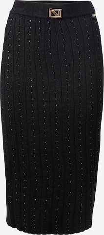 juoda Influencer Sijonas: priekis