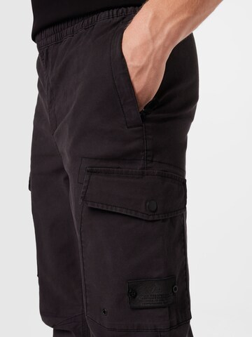River Island Tapered Cargo Pants in Black