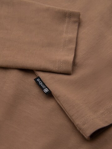 T-Shirt 'OM-LSPT-0131' Ombre en marron