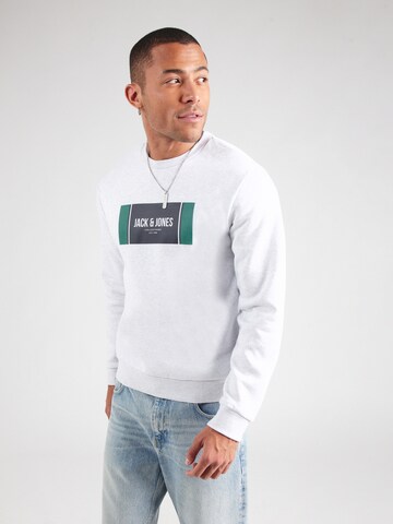 JACK & JONES Sweatshirts 'JJHAYATO' in Weiß: Vorderseite