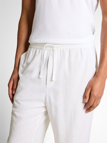 TOM TAILOR DENIM Loose fit Trousers in White