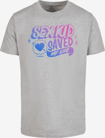 F4NT4STIC Shirt 'Sex Education Sex Kid Blend Netflix TV Series' in Grey: front