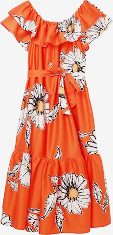 Desigual - Vestido de verano 'Daisy' en naranja: frente