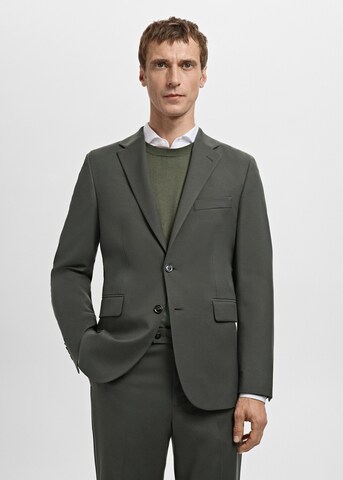 MANGO MAN Regular fit Business Blazer 'Milan' in Green: front