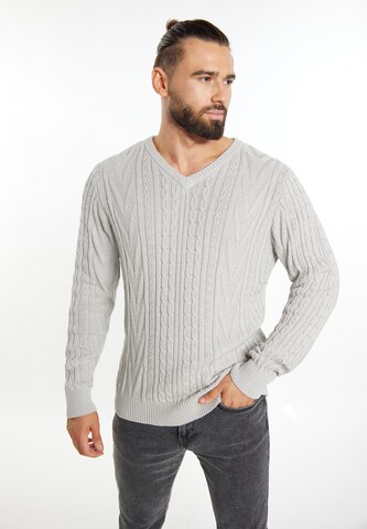 DreiMaster Vintage Sweater in Grey: front