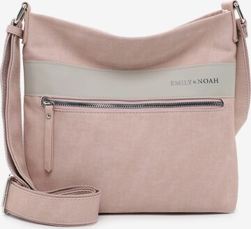 Borsa a spalla ' E&N Bonnie ' di Emily & Noah in rosa: frontale