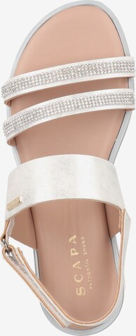 SCAPA Sandalen met riem in Zilver