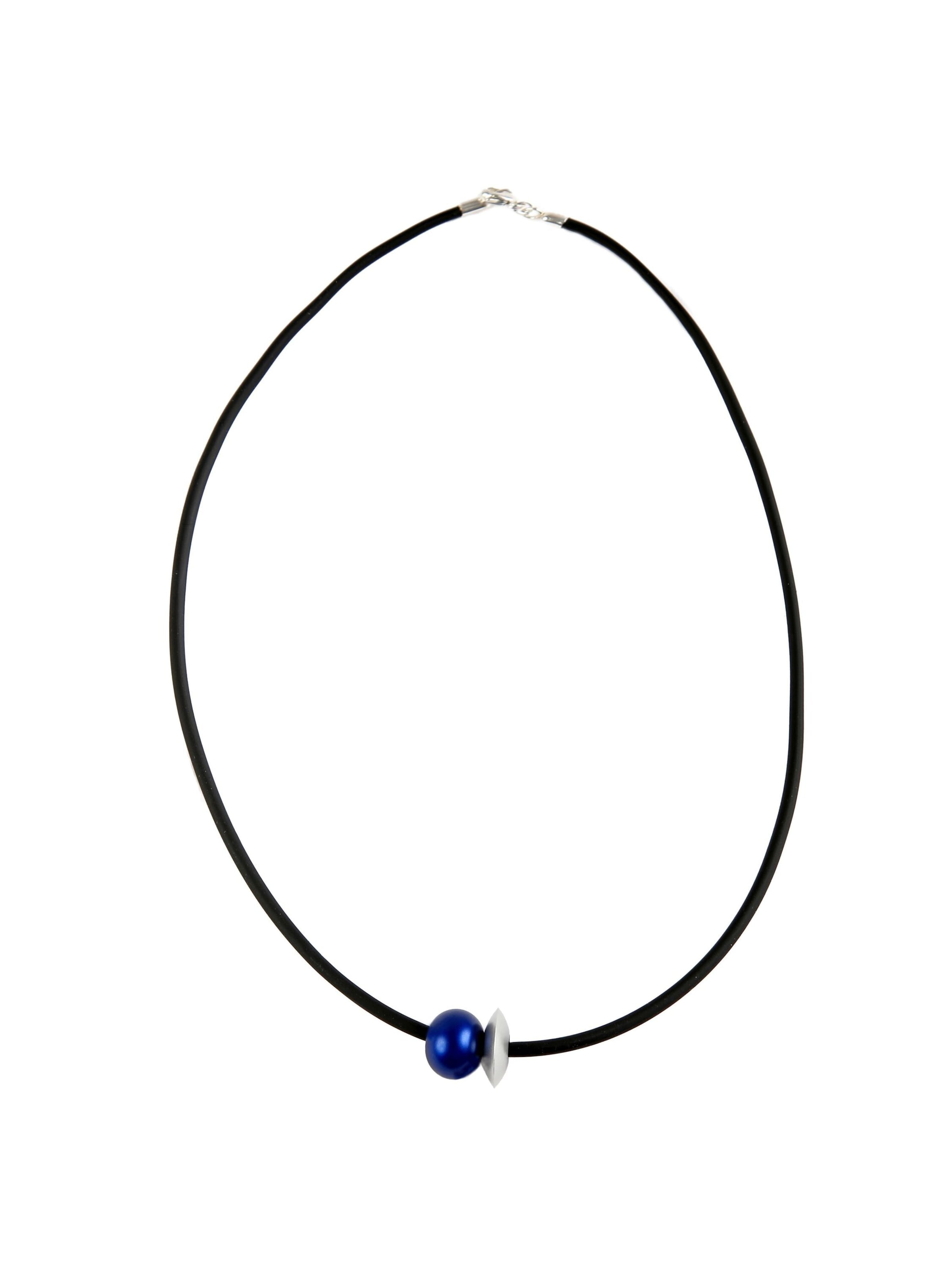 DeMarie Necklace in Blue: front