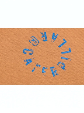 T-Shirt 'CIRCLE LOGO T-SHIRT DUCK ORANGE' CAT en marron