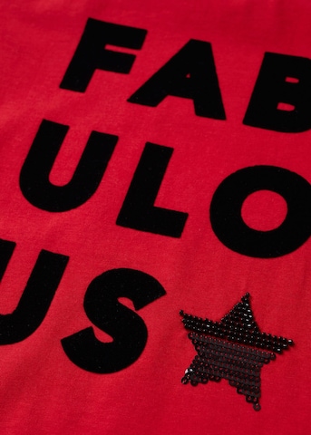 T-Shirt 'Fabulous' MANGO KIDS en rouge