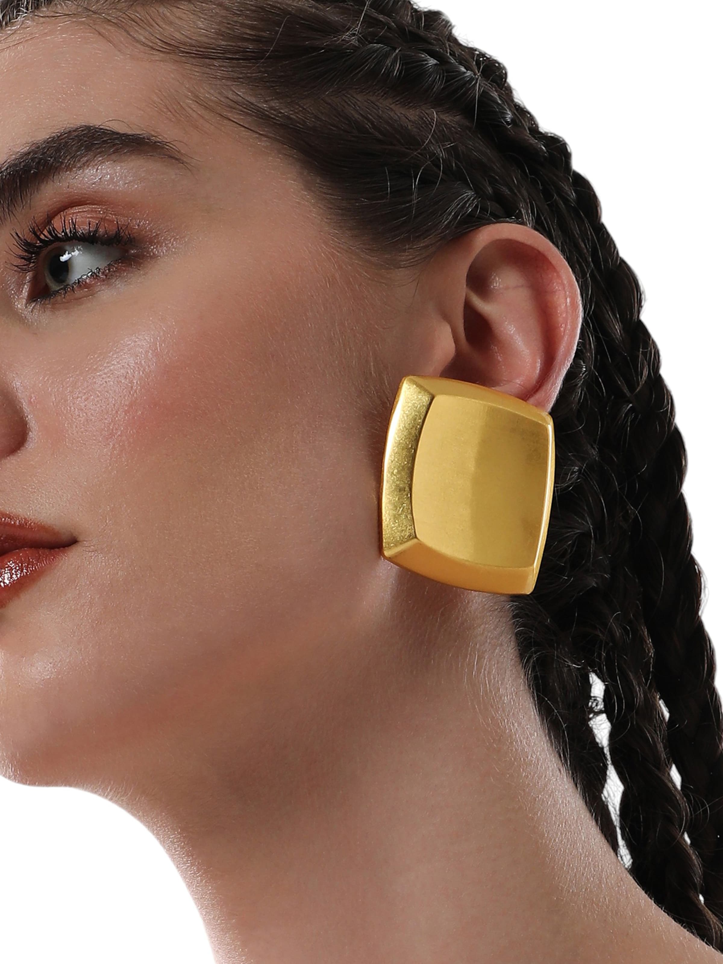 SOHI Σκουλαρίκια ' Paulina ' σε χρυσό: μπροστά