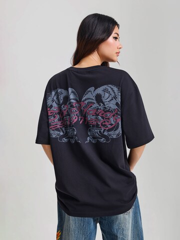 Ed Hardy Majica 'Brave Hearts Stay True' | črna barva