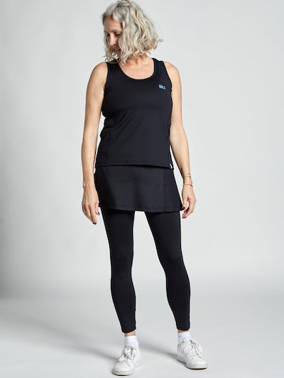 SPORTKIND Sportrock '2-in-1 Rock mit langer Leggings / Skapri'‌‌‌‌‌‌‌‌‌‌ in schwarz, Produktansicht