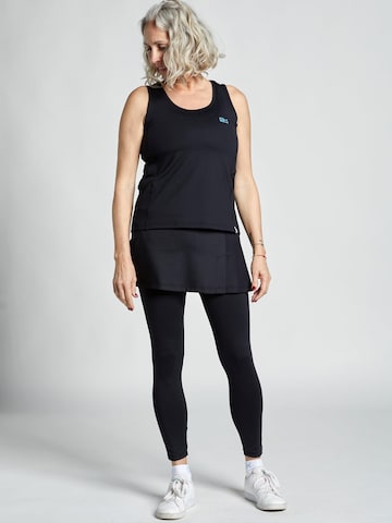 SPORTKIND Sportrock '2-in-1 Rock mit langer Leggings / Skapri'‌‌‌‌‌‌‌‌ in Schwarz: Vorderseite