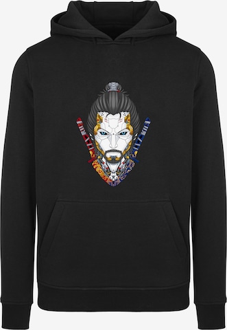 F4NT4STIC Sweatshirt 'Cyberpunk' in Zwart: voorkant
