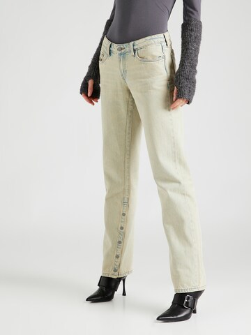 WEEKDAY Slimfit Jeans in Beige: voorkant