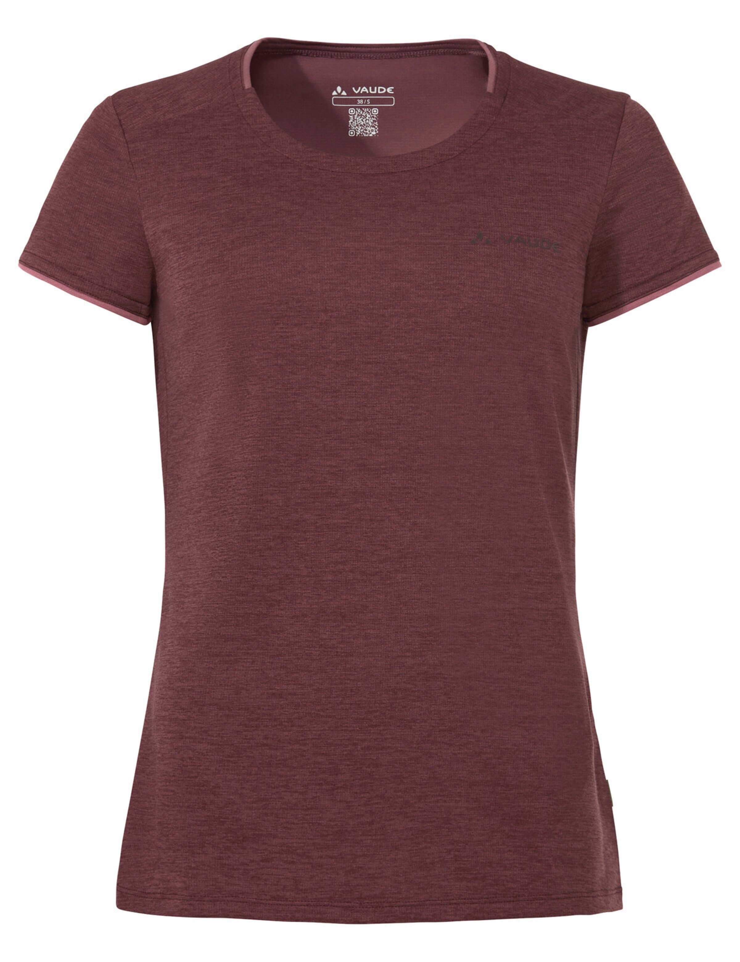VAUDE Performance shirt 'Essential' in Red: front