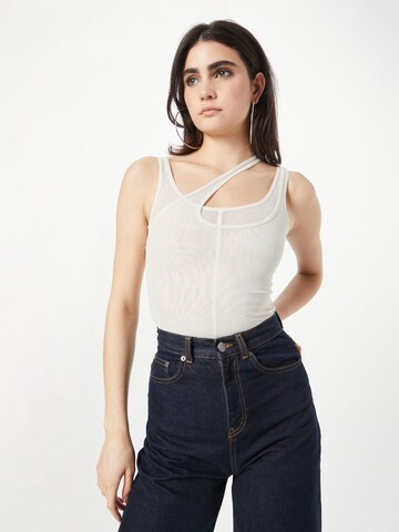 WEEKDAY Top in Beige: front