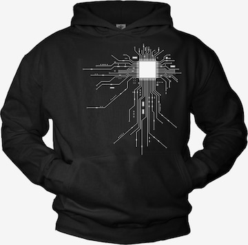 MAKAYA Sweatshirt in Black: front