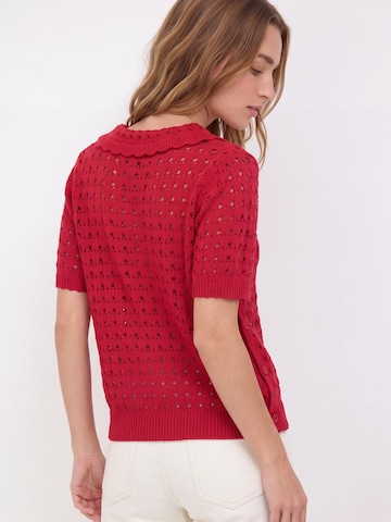 andy & lucy Sweater 'COLETTE' in Red