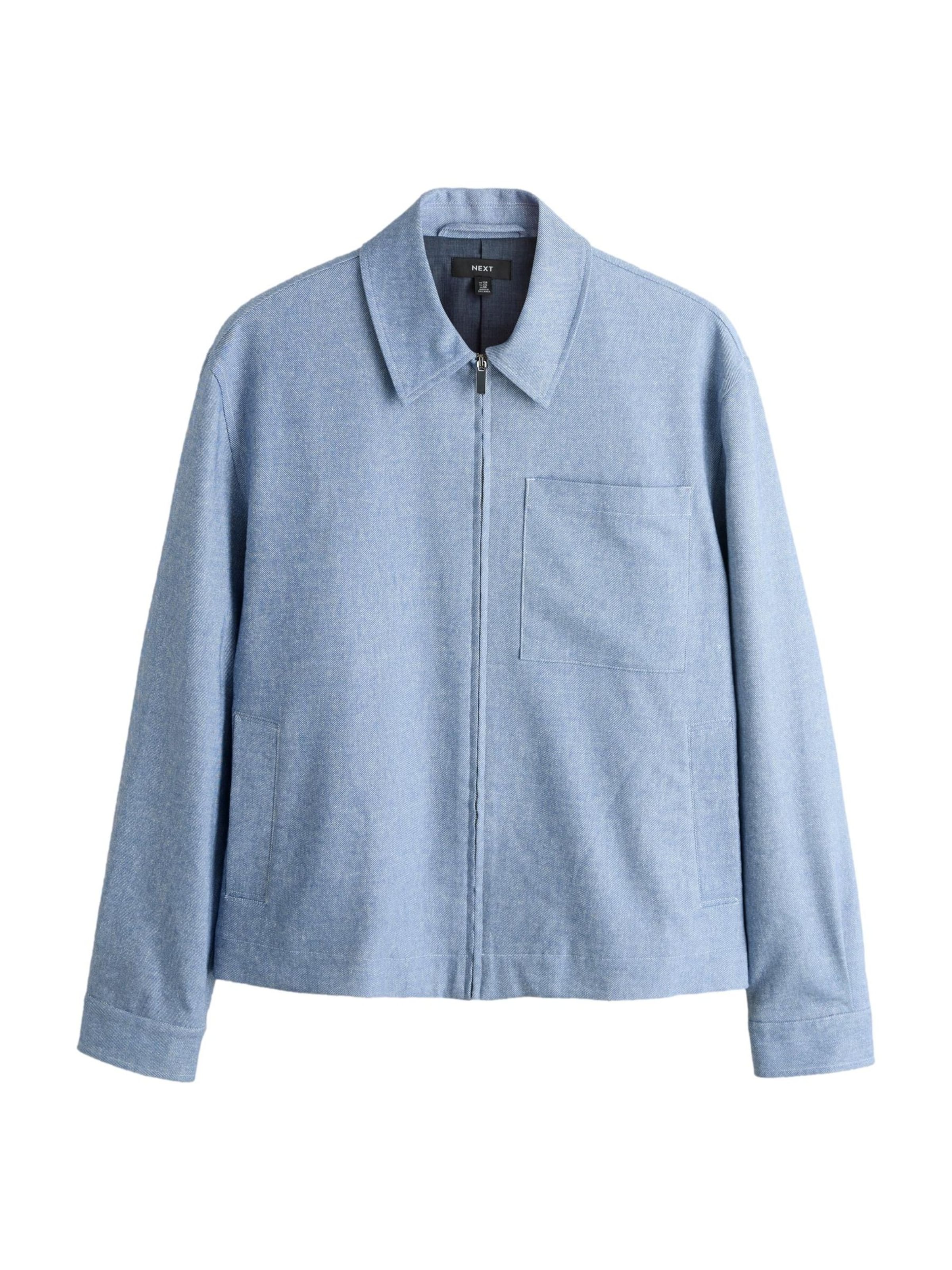 Next Tussenjas in Blauw: voorkant