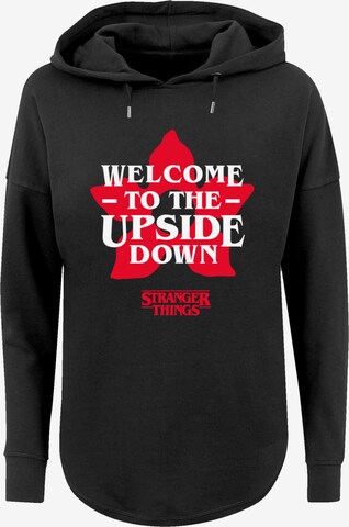 F4NT4STIC Sweatshirt 'Stranger Things Upside Down Dreams Netflix TV Series' in Zwart: voorkant