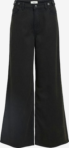 OBJECTWide Leg/ Široke nogavice Traperice 'OBJMOJI KAMATA' - crna boja: prednji dio