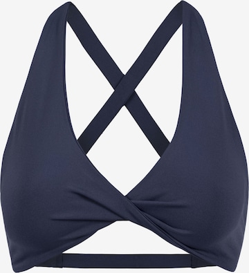OMNANA Bustier Sport-BH 'MUSE™' in Blau: Vorderseite