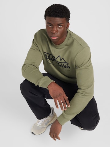 NAPAPIJRI - Sweatshirt 'B-FABER' em verde