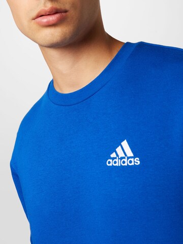 Hanorac sport 'Essentials Fleece' de la ADIDAS SPORTSWEAR pe albastru