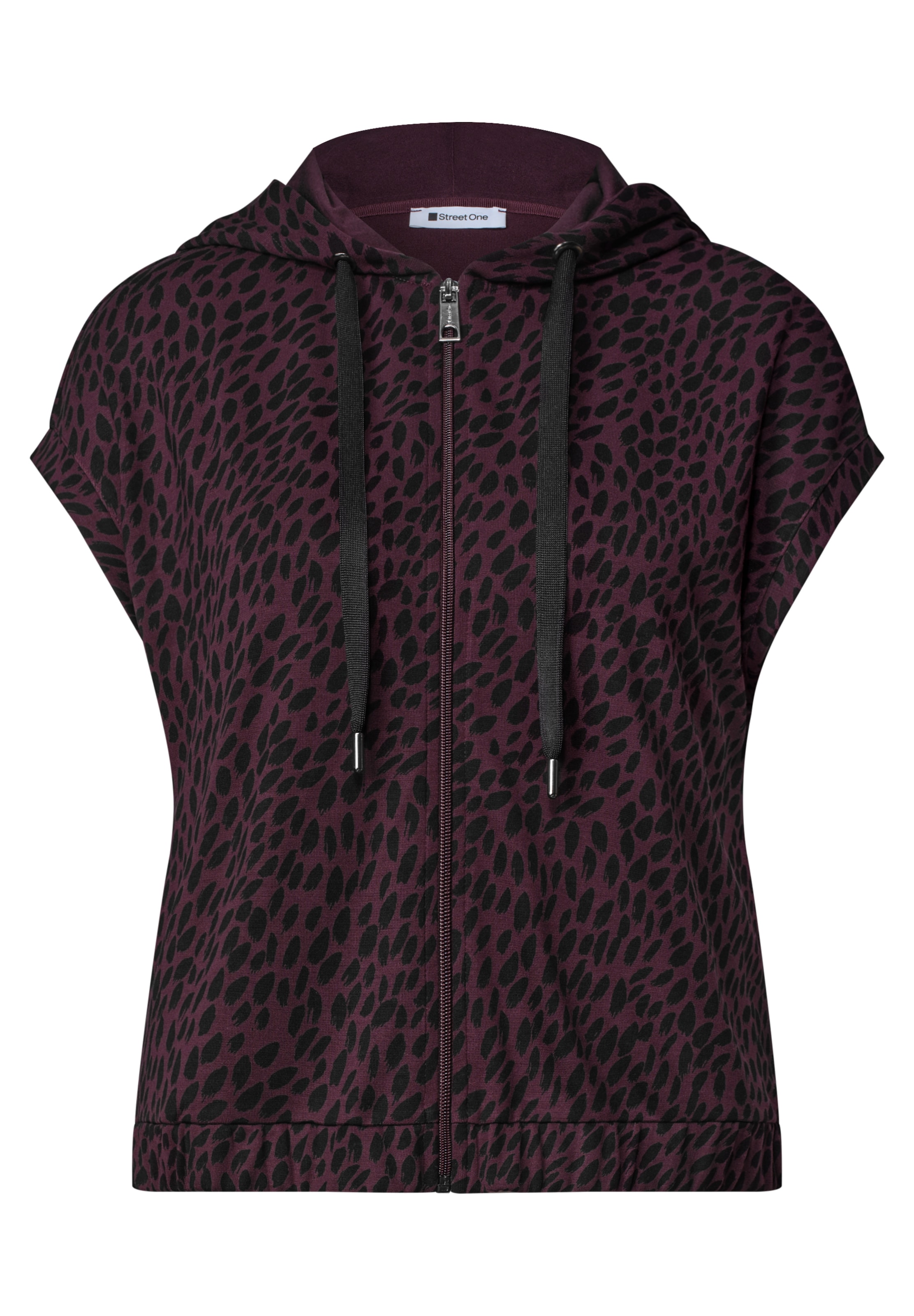 STREET ONE Knit Cardigan in Red: front